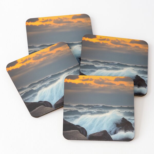 Item preview, Ocean Waves Sunset Series - Photo 2 - Throw Pillows and Prints.  designed and sold by ScatterHub.