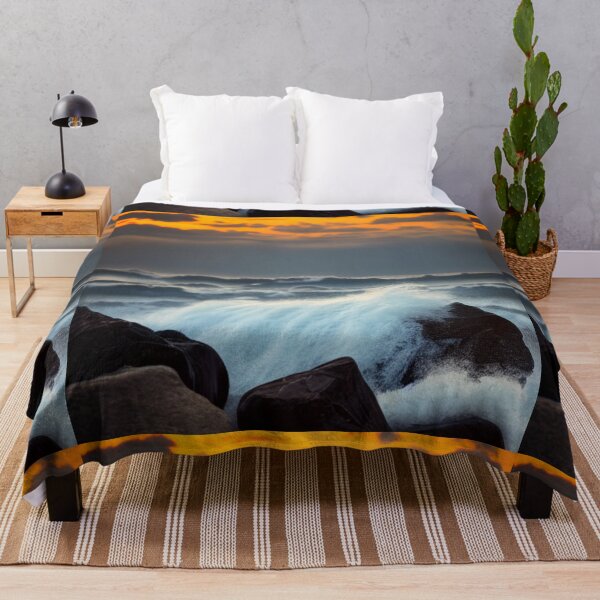 Item preview, Ocean Waves Sunset Series - Photo 2 - Throw Pillows and Prints.  designed and sold by ScatterHub.