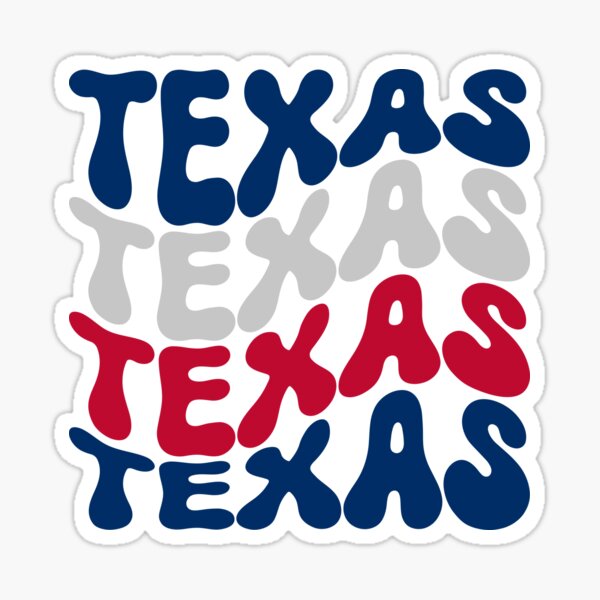 Texas Retro Stacked Sticker For Sale By Van Dal Redbubble