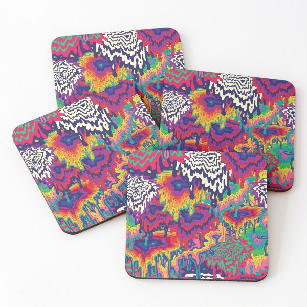 Item preview, Liquid groovy colorful 70s vintage pattern designed and sold by ReneMagritteArt.