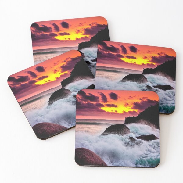 Item preview, Ocean Waves Sunset Series - Photo 3 - Throw Pillows and Prints.  designed and sold by ScatterHub.