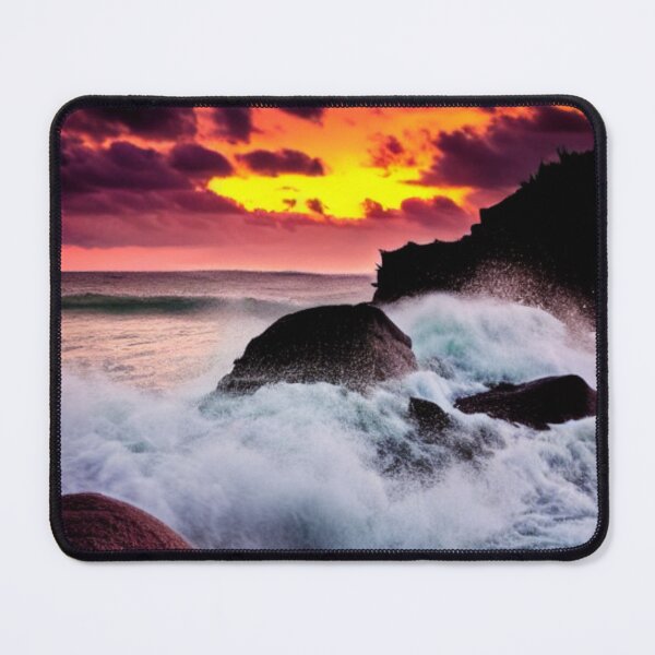 Item preview, Ocean Waves Sunset Series - Photo 3 - Throw Pillows and Prints.  designed and sold by ScatterHub.