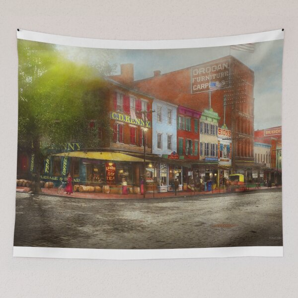 Item preview, City - Washington DC - Life on 7th St 1912 designed and sold by Mike Savad Photography.