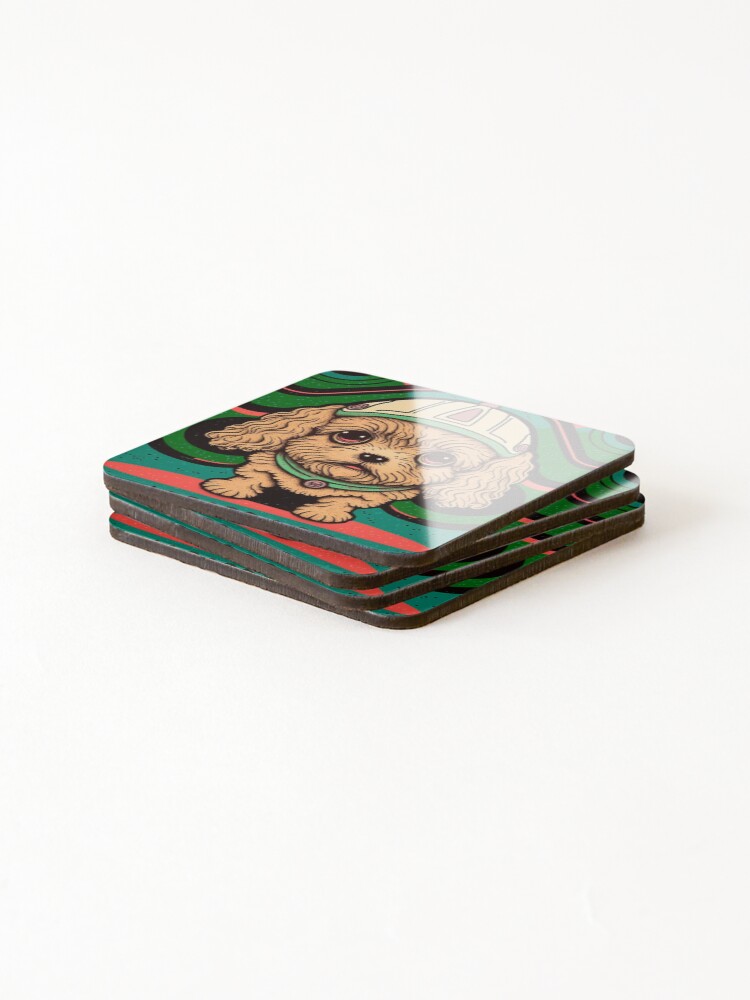 Thumbnail 4 of 5, Coasters (Set of 4), cavapoo designed and sold by MrUtDesign.