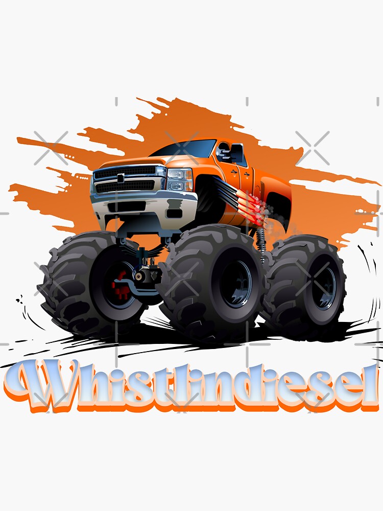 "whistlindiesel" Sticker for Sale by Pardeepdesign Redbubble