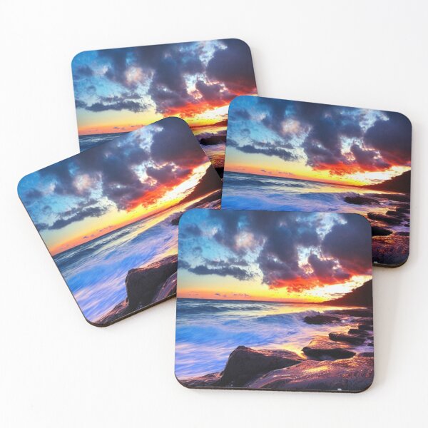 Item preview, Ocean Waves Sunset Series - Photo 4 - Throw Pillows and Prints.  designed and sold by ScatterHub.