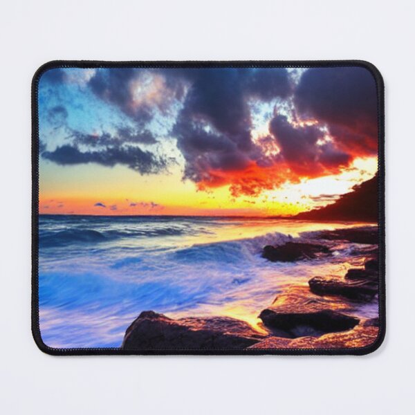 Item preview, Ocean Waves Sunset Series - Photo 4 - Throw Pillows and Prints.  designed and sold by ScatterHub.