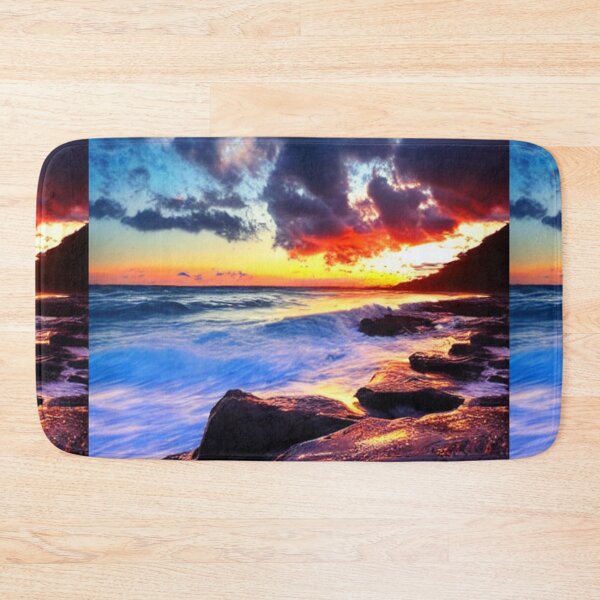 Item preview, Ocean Waves Sunset Series - Photo 4 - Throw Pillows and Prints.  designed and sold by ScatterHub.