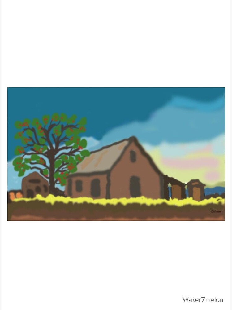 old-farm-house-poster-for-sale-by-water7melon-redbubble