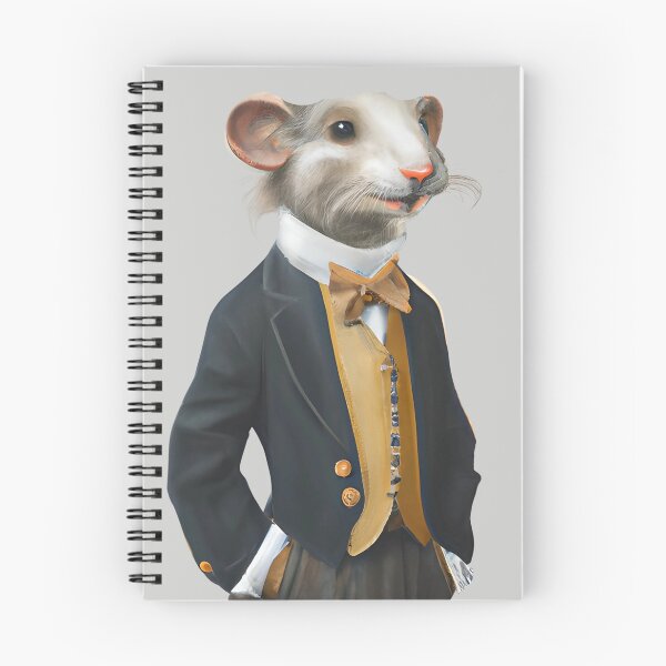 Item preview, Sir mouse, old masters animal portrait, funny mouse illustration, mouse art, mouse sketch, watercolor mouse, nursery animal art designed and sold by Artsareus.