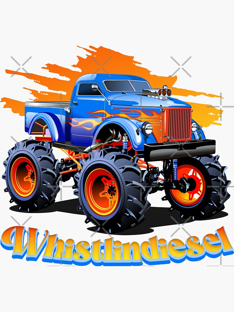 "whistlindiesel" Sticker for Sale by Pardeepdesign Redbubble