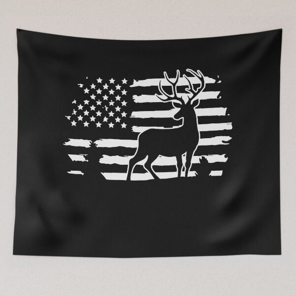 Item preview, Usa Patriotic Deer Buck Hunting Rifle designed and sold by henrydy.