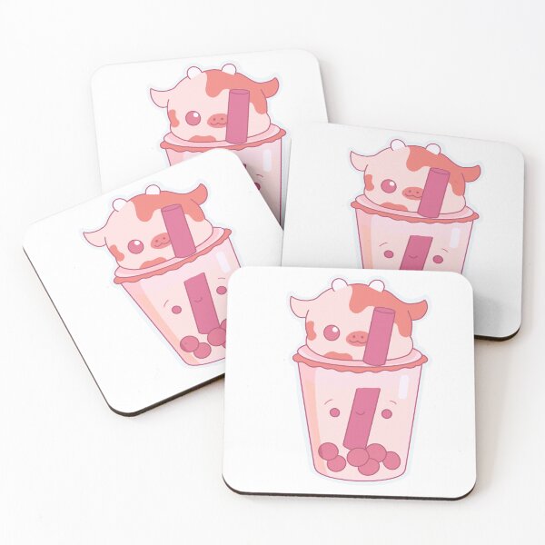 Item preview, Strawberry Cow Boba Tea  designed and sold by melthemoose.