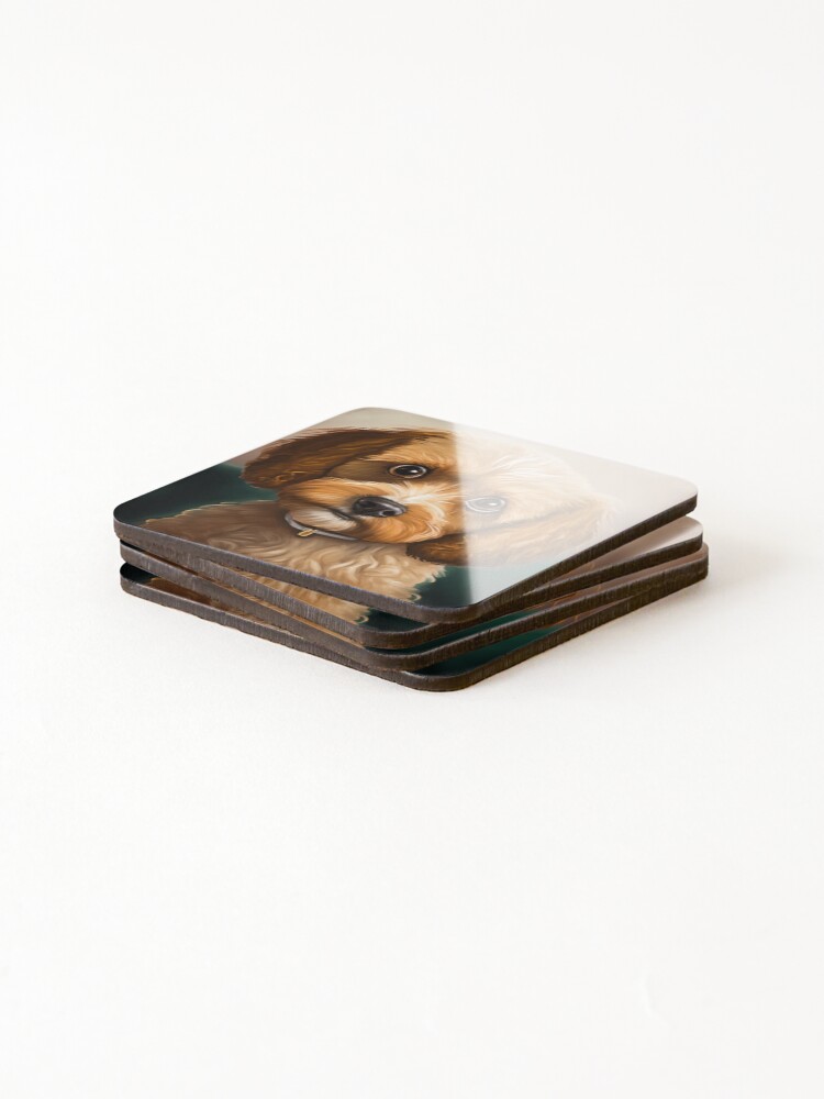 Thumbnail 4 of 5, Coasters (Set of 4), cavapoo designed and sold by MrUtDesign.