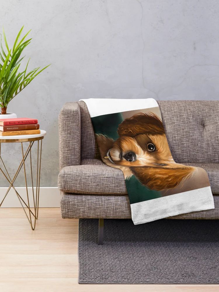 Thumbnail 2 of 6, Throw Blanket, cavapoo designed and sold by MrUtDesign.
