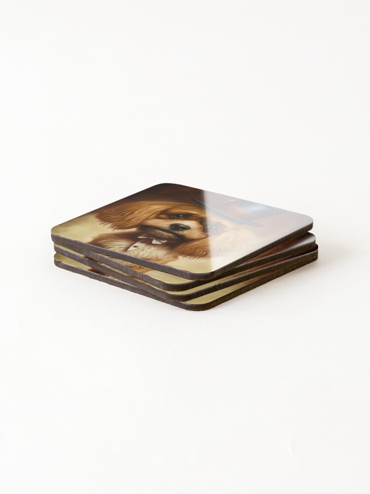 Thumbnail 4 of 5, Coasters (Set of 4), cavapoo designed and sold by MrUtDesign.