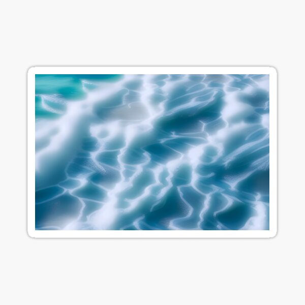 Item preview, Beautiful Blue Ocean Waves - Anime Version designed and sold by DanTheManDan.