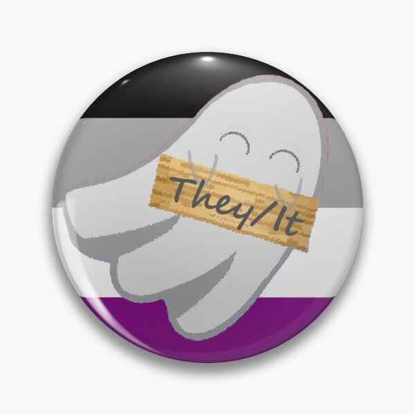 Item preview, They/It Ace Pronoun Ghost designed and sold by Forest-Bird.