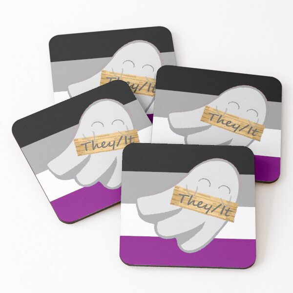 Item preview, They/It Ace Pronoun Ghost designed and sold by Forest-Bird.