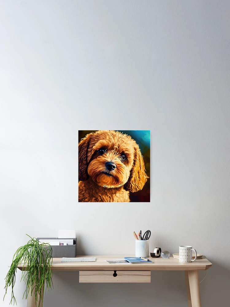Imagen 2 de 3, Póster con la obra cavapoo, diseñada y vendida por MrUtDesign.
