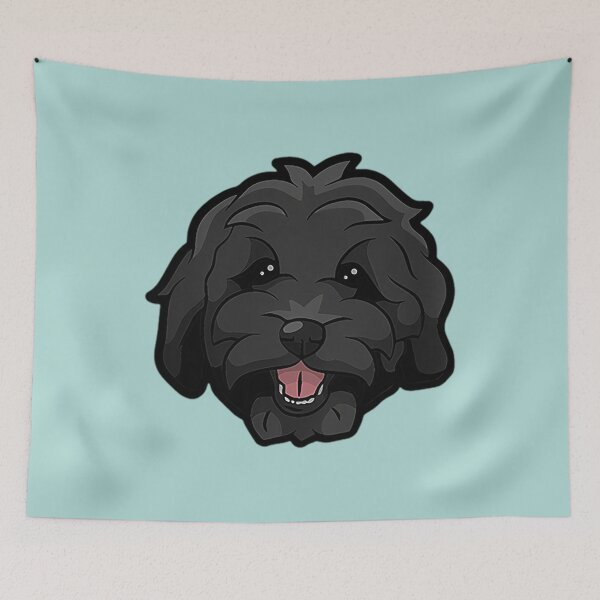 Item preview, Black Bernedoodle Doodle Dog designed and sold by AliceTownsen7.