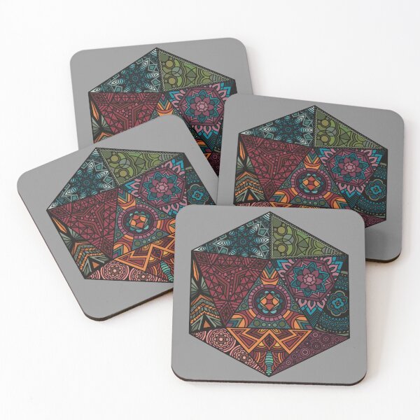 Item preview, d20 zentangles designed and sold by Alicia Carlson.