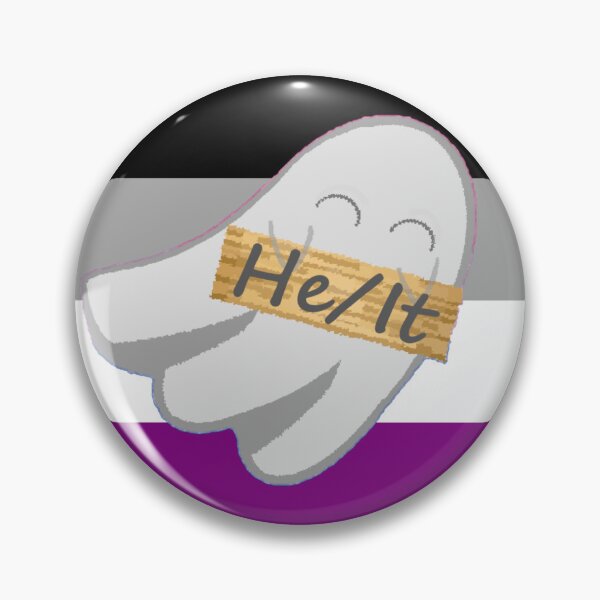 Item preview, He/It Ace Pronoun Ghost designed and sold by Forest-Bird.