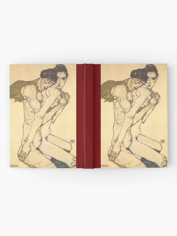 Alternate view of Egon Schiele "Friendship", 1913 Hardcover Journal