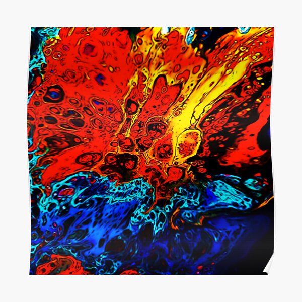 Lava Meets Ocean Poster