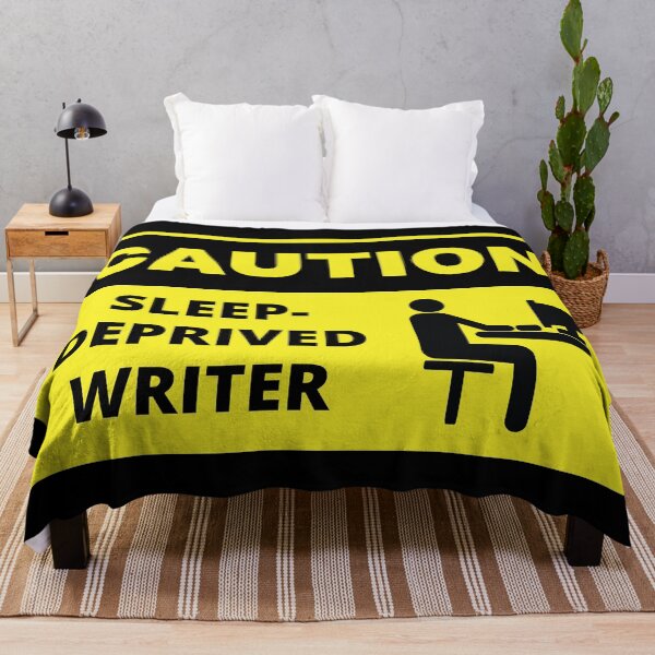 Item preview, Caution Sign - Sleep-Deprived Writer designed and sold by Suzanne Uchytil.
