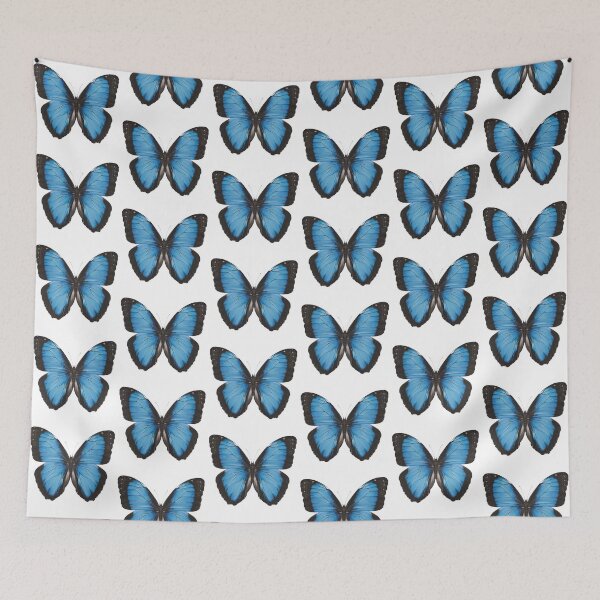 Item preview, Blue butterfly illustration designed and sold by L-monade.