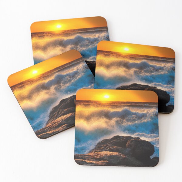 Item preview, Ocean Waves Sunset Series - Photo 7 - Throw Pillows and Prints.  designed and sold by ScatterHub.