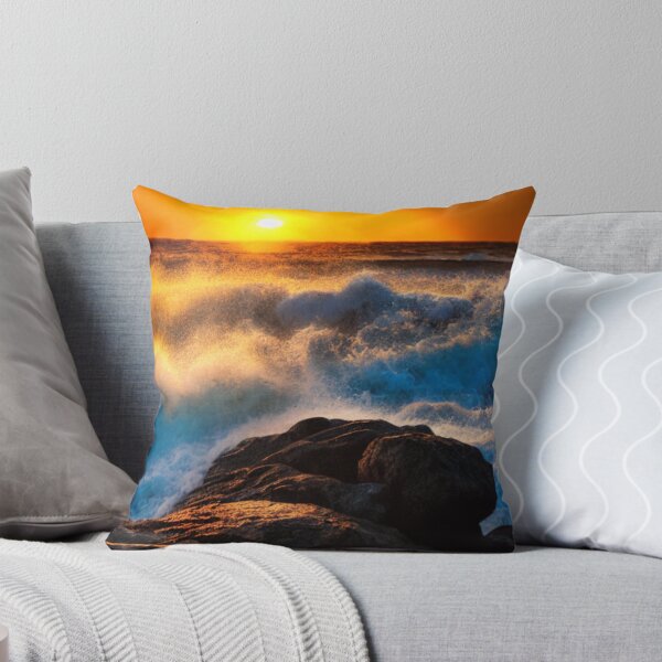 Item preview, Ocean Waves Sunset Series - Photo 7 - Throw Pillows and Prints.  designed and sold by ScatterHub.