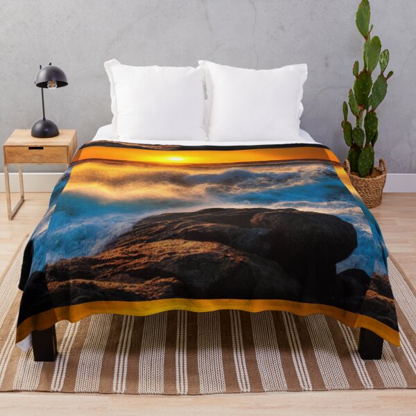 Item preview, Ocean Waves Sunset Series - Photo 7 - Throw Pillows and Prints.  designed and sold by ScatterHub.