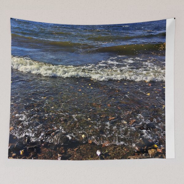 Item preview, Autumn waves from the Rocky Shore - A Sunny Day in Northern Canada designed and sold by Ric1926.