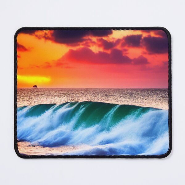 Item preview, Ocean Waves Sunset Series - Photo 1 - Throw Pillows and Prints.  designed and sold by ScatterHub.