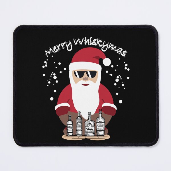 Item preview, Merry Whiskymas funny Santa with whisky christmas designed and sold by Anela-MC.