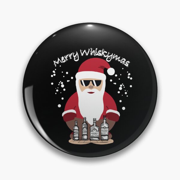 Item preview, Merry Whiskymas funny Santa with whisky christmas designed and sold by Anela-MC.