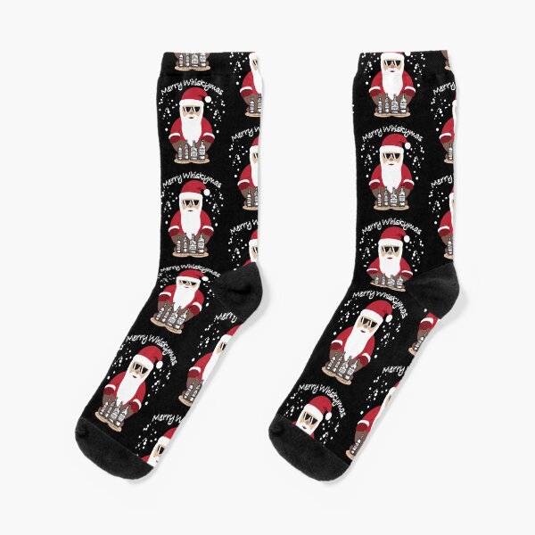 Item preview, Merry Whiskymas funny Santa with whisky christmas designed and sold by Anela-MC.
