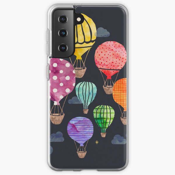 Hot Air Balloon Night Samsung Galaxy Soft Case