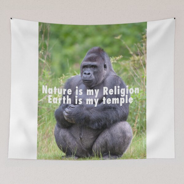 Item preview, Nature is my religion The earth is my temple designed and sold by Ingo Gerlach.
