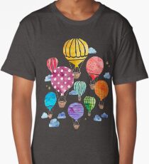 Hot Air Balloon Night Long T-Shirt