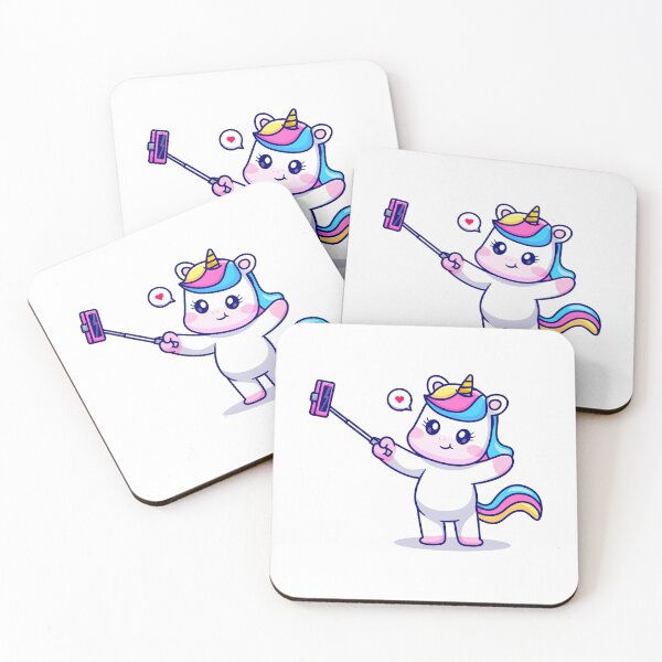 Item preview, Cute baby unicorn taking selfie illustration cartoon  designed and sold by diksha021.