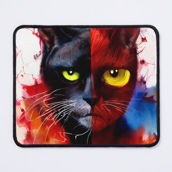 Item preview, cat in mask painting #14 designed and sold by supeart.