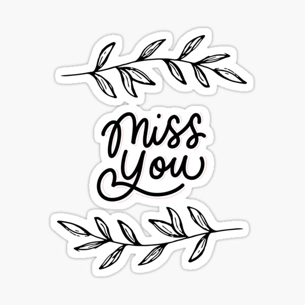 Item preview, Miss You - Love Quote -  designed and sold by Jalib.