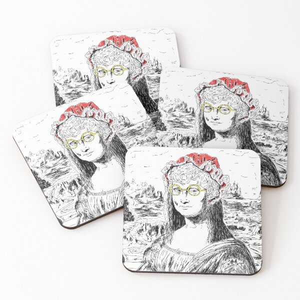 Item preview, Mona Lisa Mrs Claus designed and sold by TheRatbagCo.
