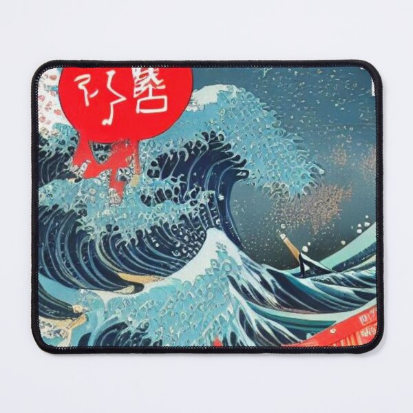 Item preview, Japanese style waves designed and sold by ArtySaxon.