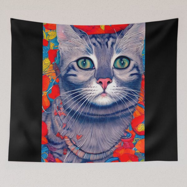 Item preview, cat portrait  painting #32 designed and sold by supeart.