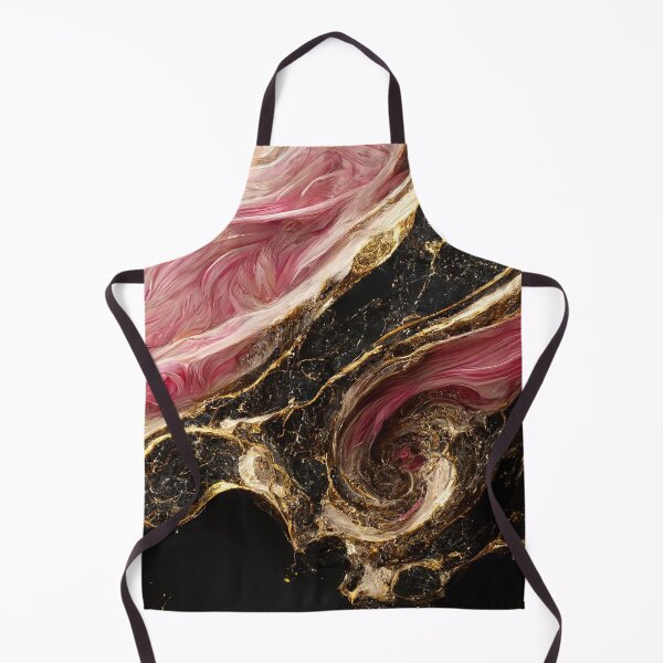Item preview, Rose gold swirl black universe marble pattern designed and sold by ReneMagritteArt.