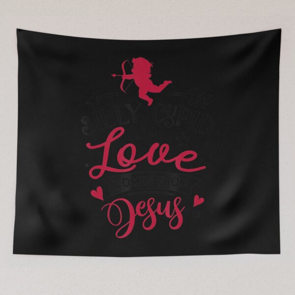 Item preview, Anti Valentines Day Gifts-Silly Cupid Love Comes From Jesus designed and sold by elimoishop.